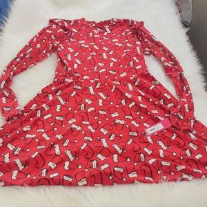 Red and white stocking cap dress 😍